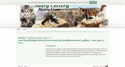 Desktop Screenshot of mainecoon.ekoty.pl